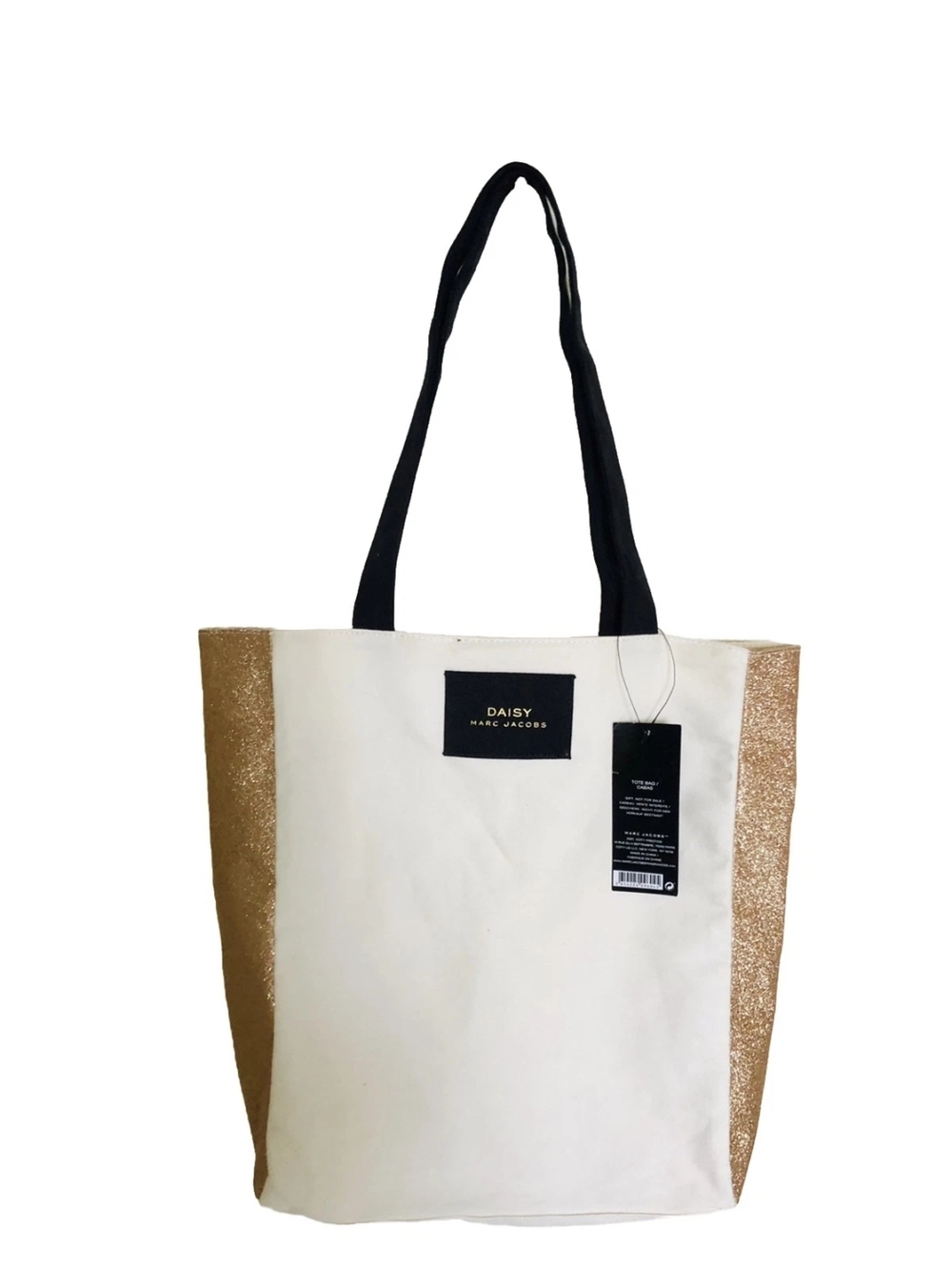 Marc Jacobs White & Gold Tote Bag